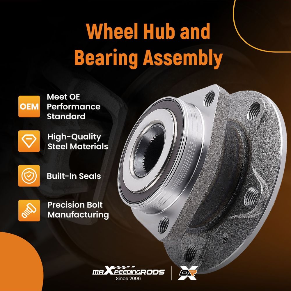 Front Wheel Bearing Hub Assembly For Volkswagen Tiguan 2018 - 2023 5 Stud 513379