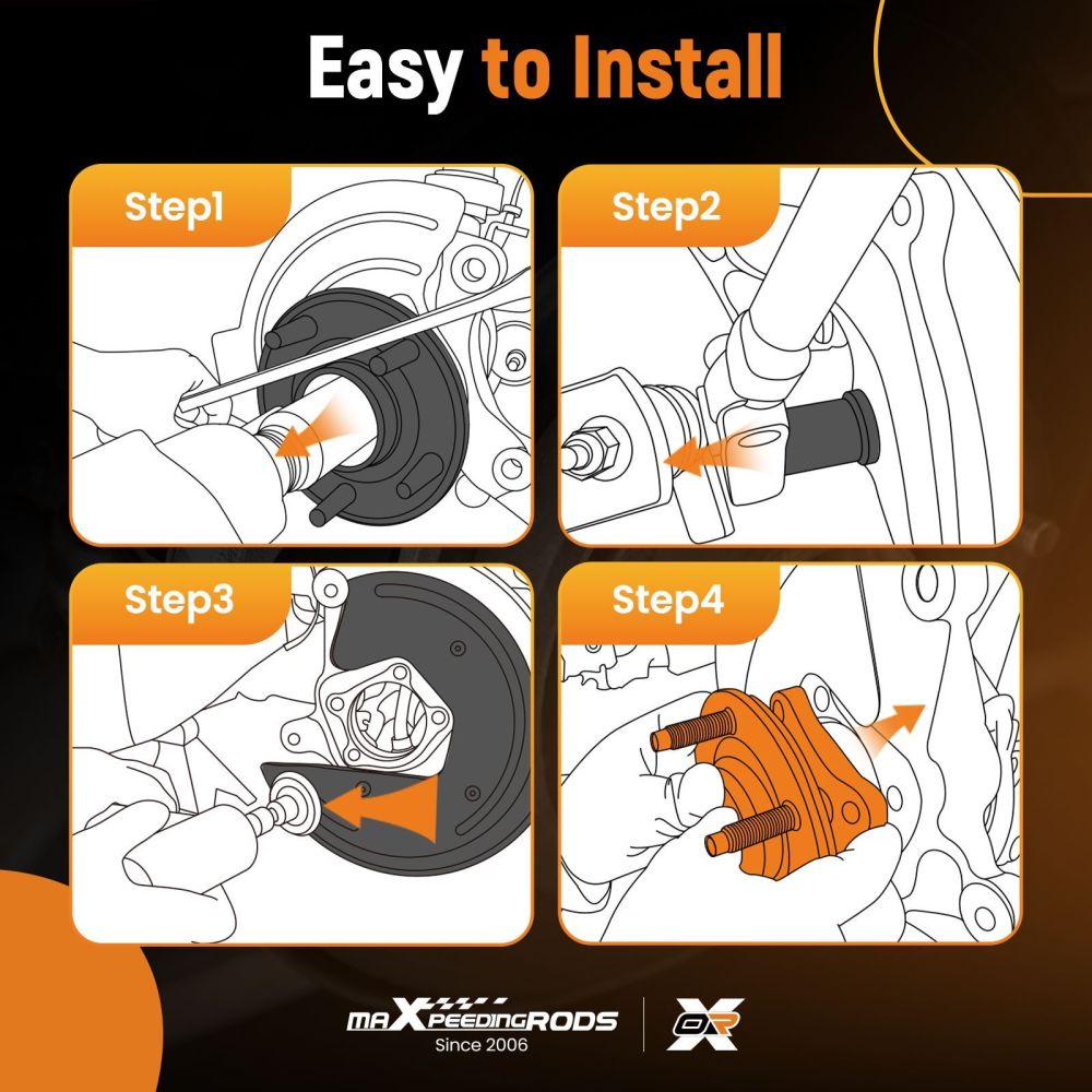 Front Wheel Bearing Hub Assembly For Volkswagen Tiguan 2018 - 2023 5 Stud 513379