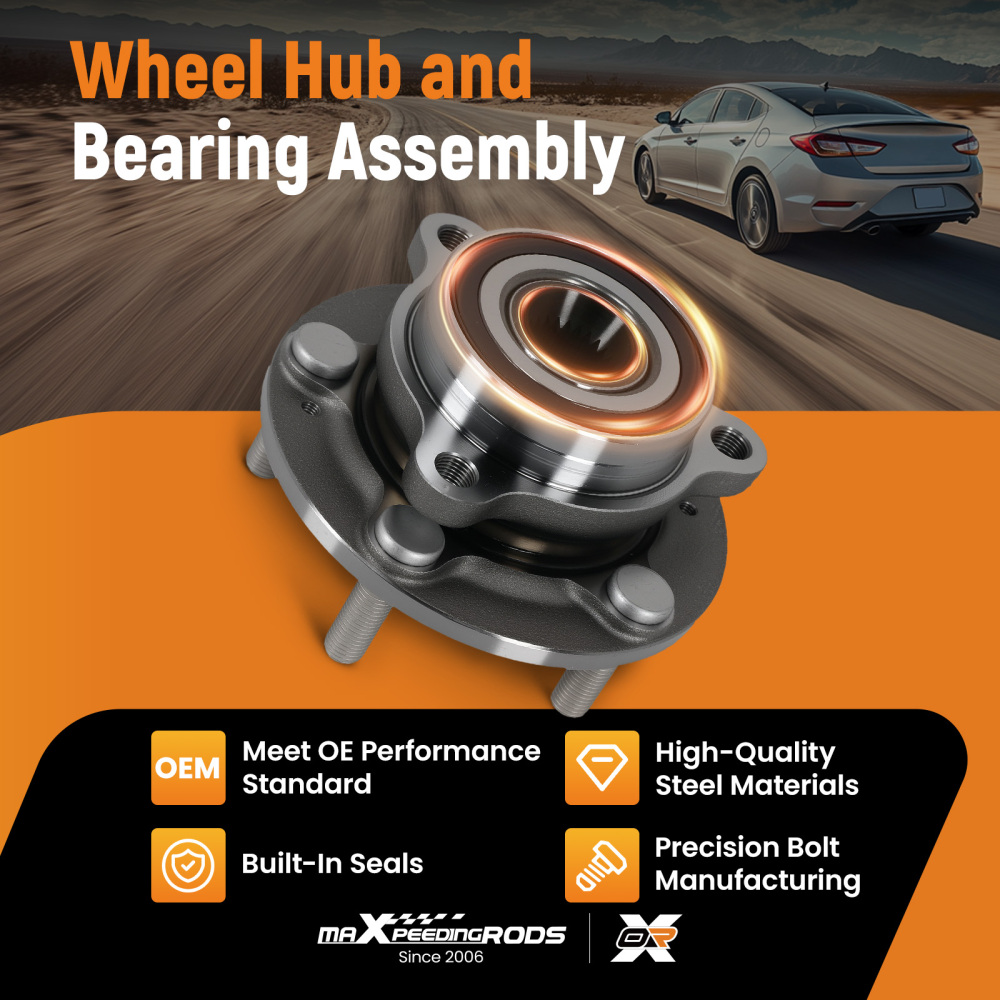 5 Stud Front Wheel HubBearing Assembly compatible for Hyundai Kona 2018-2023 513420