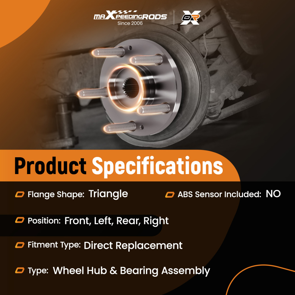 5 Stud Front Wheel HubBearing Assembly compatible for Hyundai Kona 2018-2023 513420