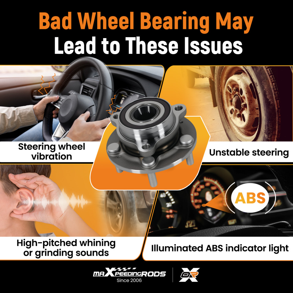 5 Stud Front Wheel HubBearing Assembly compatible for Hyundai Kona 2018-2023 513420