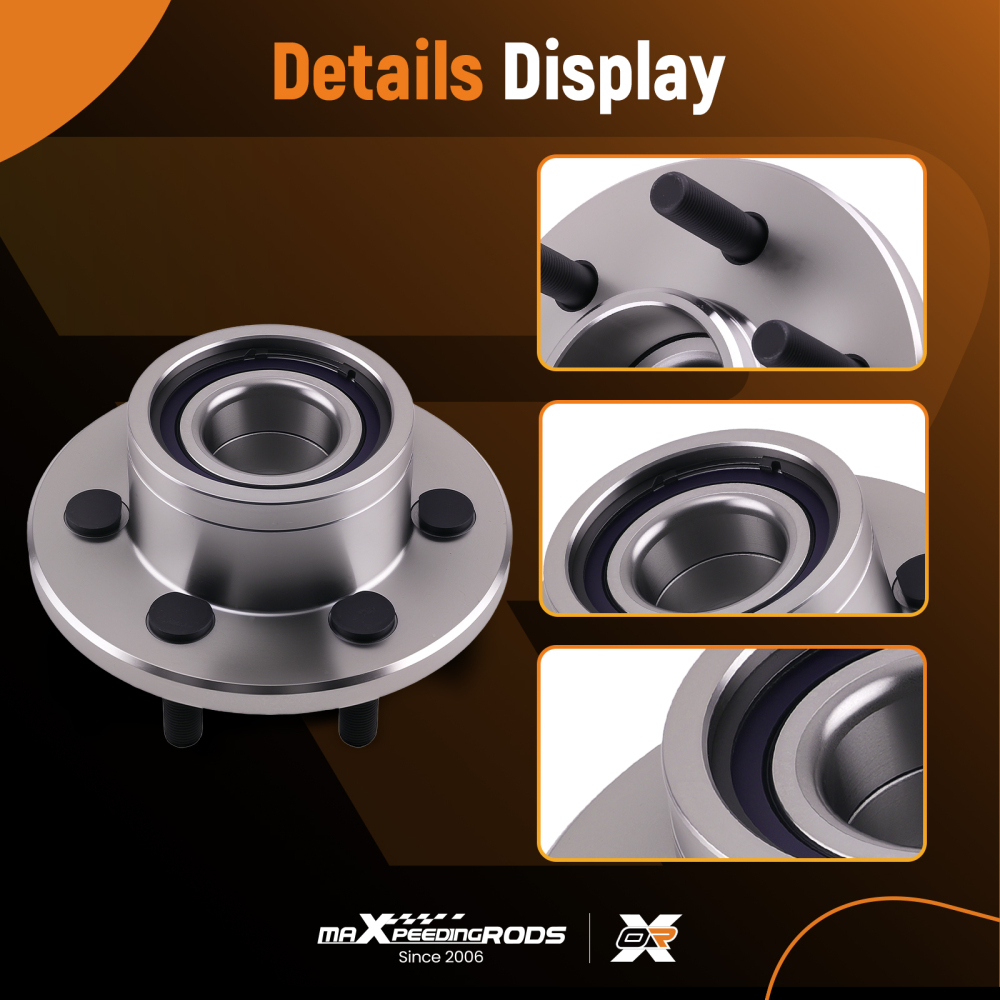 2WD Front Wheel Hub Bearing 515032 compatible for Dodge Dakota Durango 1997-2004 6 Lugs