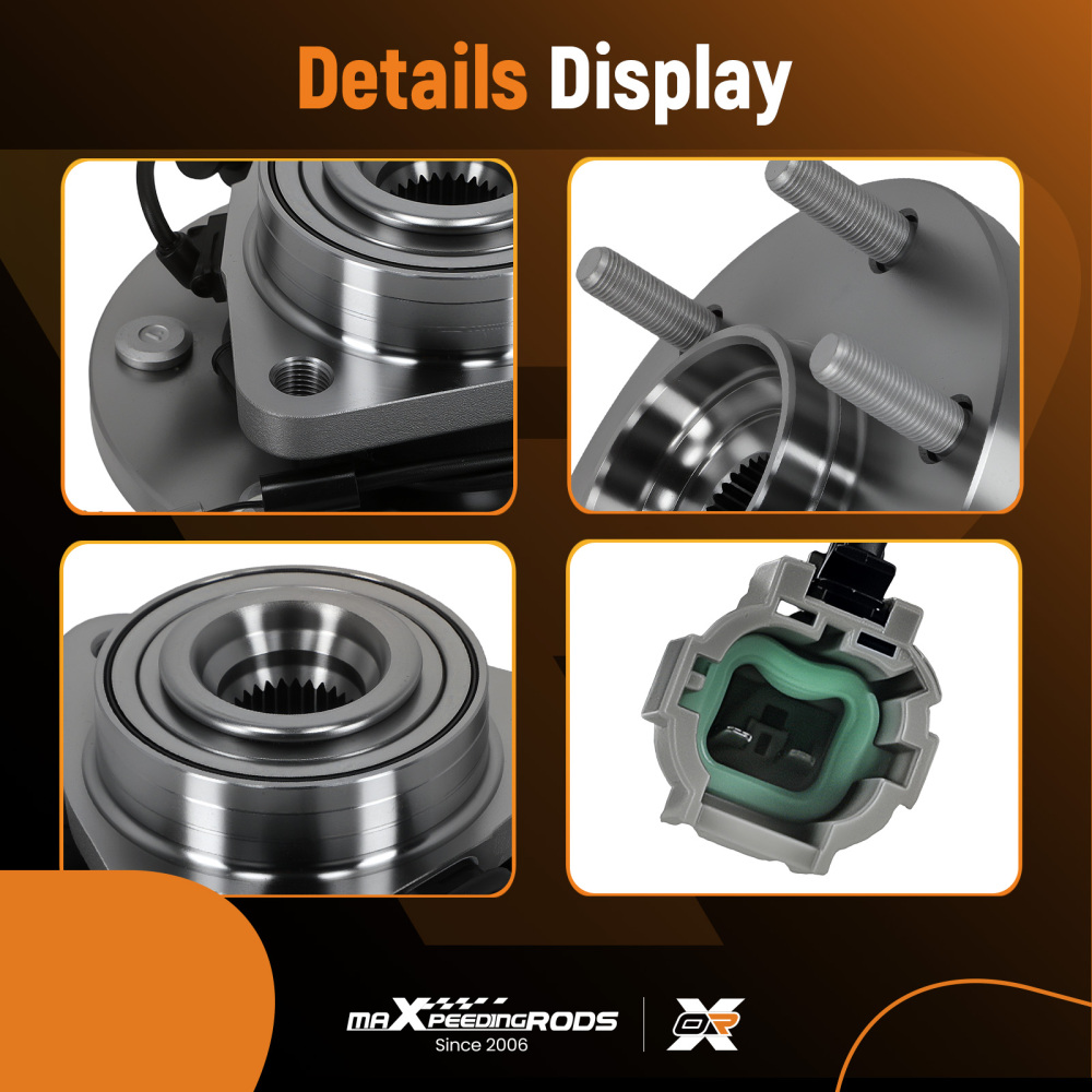 Front Wheel Bearing and Hub 6 Bolt compatible for Nissan Pathfinder / Armada 04-07 BR930637