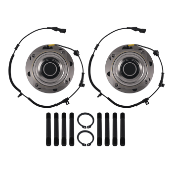 2x Front Bearing Assembly compatible for Ford F-250 F-350 2005-2010 WE515081 SRW 8 Bolt