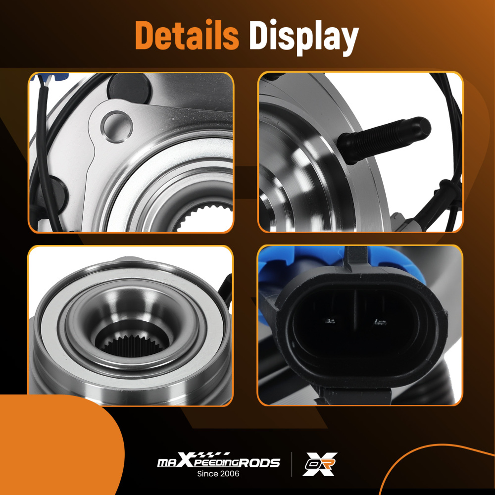 8 Bolt Front Wheel Hub Assembly compatible for Hummer H2 2008 - 2009 SP580312 Kit New