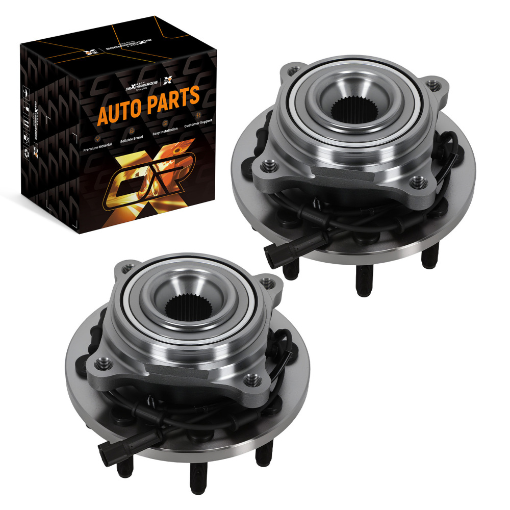Front Wheel Bearing Hub Pair compatible for Ram 2500 3500 2011 4WD SK515122 ABS Sensor