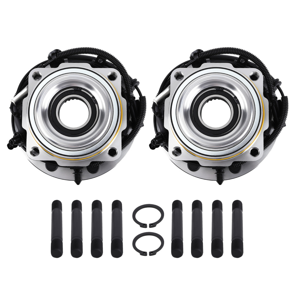 4WD Front Wheel Bearing and Hubs Set for 2017 - 2022 compatible for Ford F-250 F-350 Super Duty