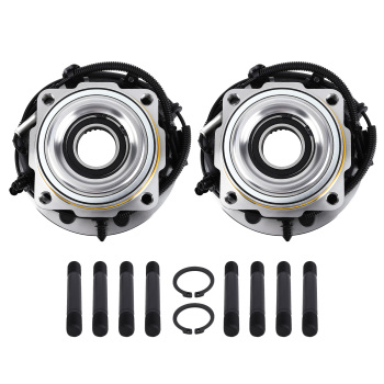 4WD Front Wheel Bearing and Hubs Set for 2017 - 2022 compatible for Ford F-250 F-350 Super Duty