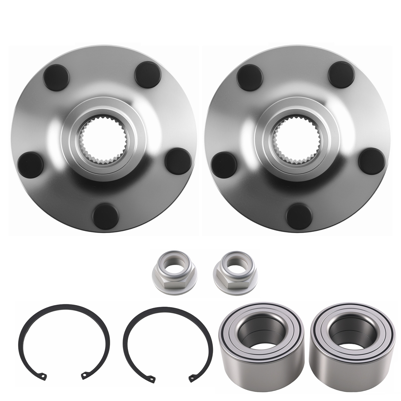 Front Wheel Hub Assembly LH RH compatible for Ford Edge compatible for Lincoln MKX 07-10 HA590534 Set of 2