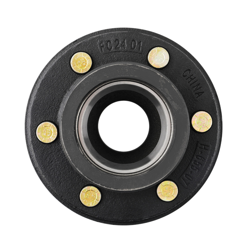 Pair Trailer Hubs Convert Mobile Home with Bearings 6000# 6 Lug 6x5.5 Idler Axle