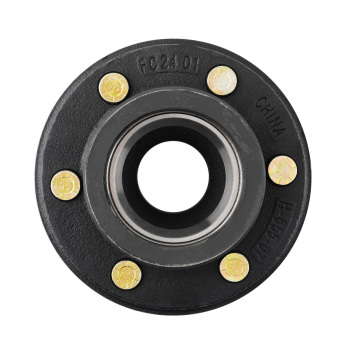 Pair Trailer Hubs Convert Mobile Home with Bearings 6000# 6 Lug 6x5.5 Idler Axle