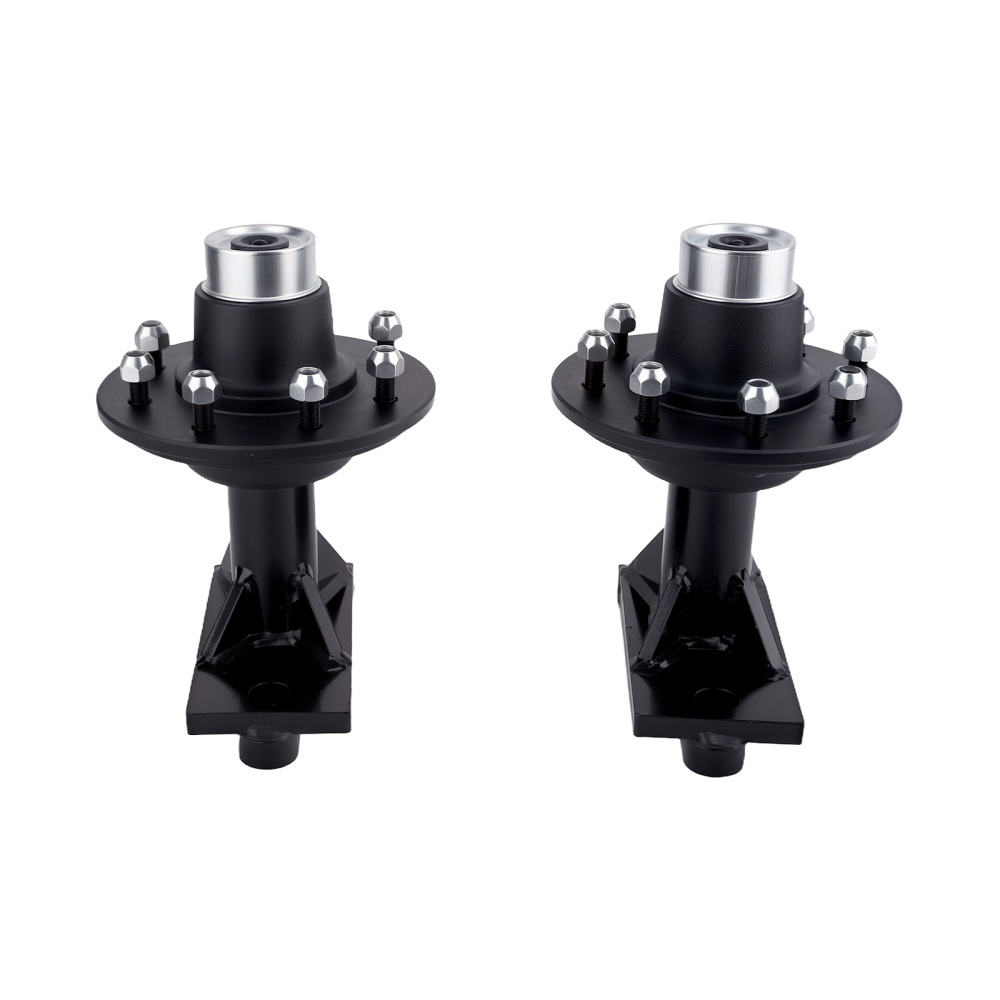 Upgraded Container Wheel Spindle Set 8x6.5 Hub Assembly Kit Complete Pair
