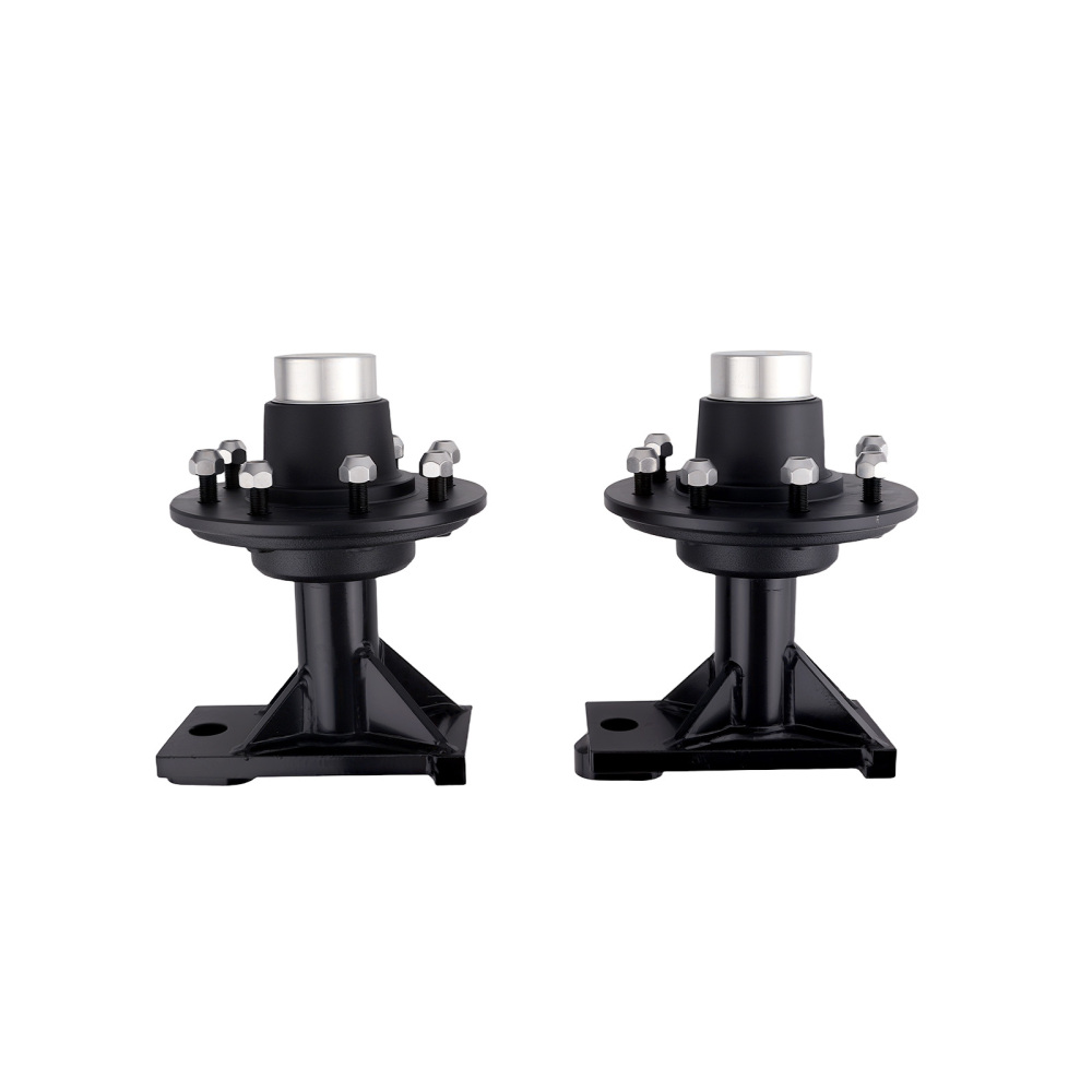 Upgraded Container Wheel Spindle Set 8x6.5 Hub Assembly Kit Complete Pair