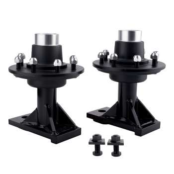 Upgraded Container Wheel Spindle Set 8x6.5 Hub Assembly Kit Complete Pair