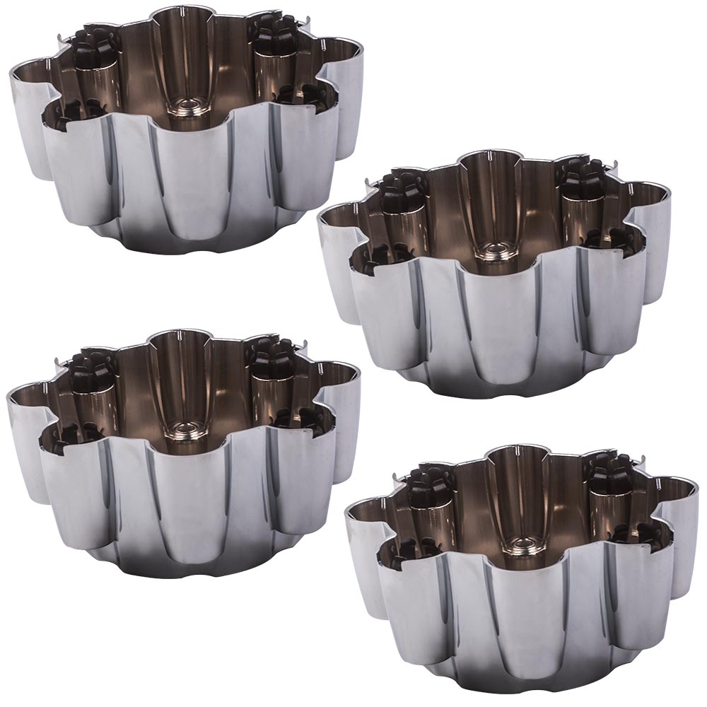 Compatible for Ford F250 F350 Excursion 1999-2005 Set of 4 Chrome 8 Lug Wheel Center Hub Caps-image-WH-FOD-9905-4
