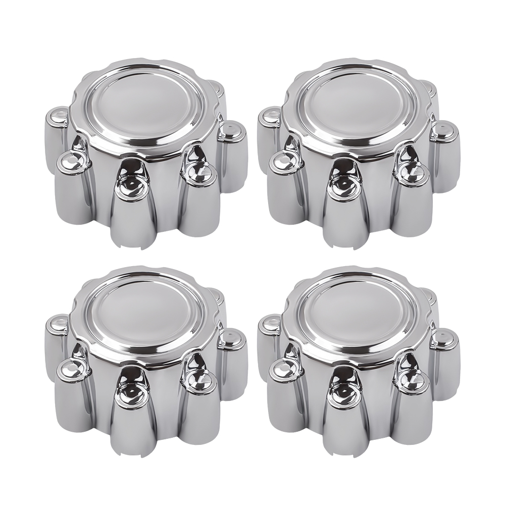 Compatible for Ford F250 F350 Excursion 1999-2005 Set of 4 Chrome 8 Lug Wheel Center Hub Caps 