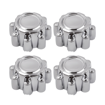Compatible for Ford F250 F350 Excursion 1999-2005 Set of 4 Chrome 8 Lug Wheel Center Hub Caps 