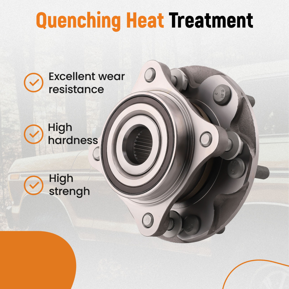 Front Wheel Hub Bearing Assembly Driver Passenger compatible for Tacoma 4 Runner FJ 4WD