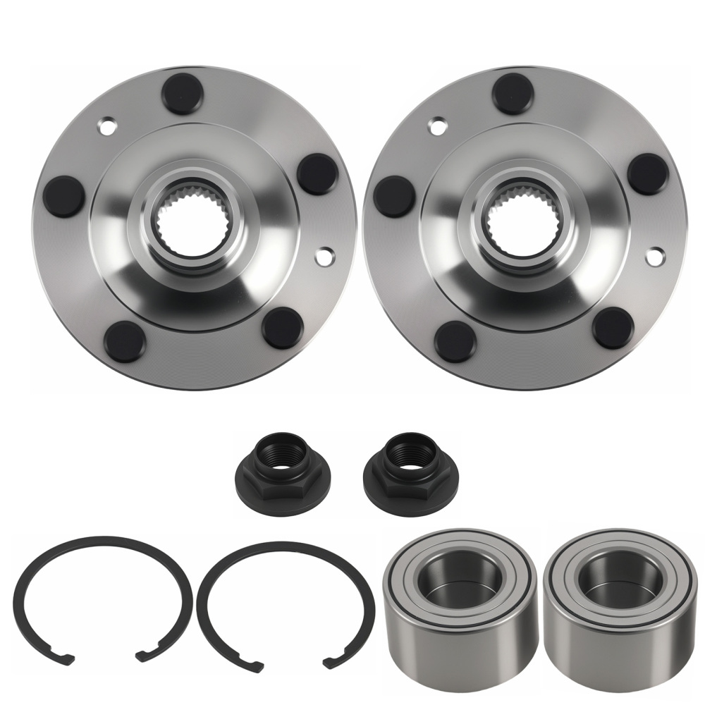 Front Wheel Bearing Set compatible for Mazda 6 Ford Fusion compatible for Lincoln MKZ 2003-2012 HA590533