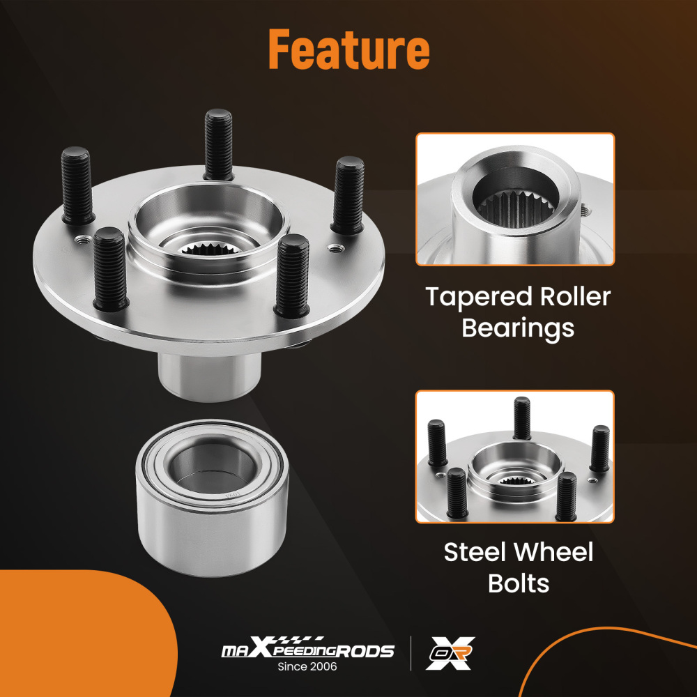 Compatible for Honda Civic compatible for Acura CSX ILX Front Wheel Hub Bearing Left / Right 2008-2009 New