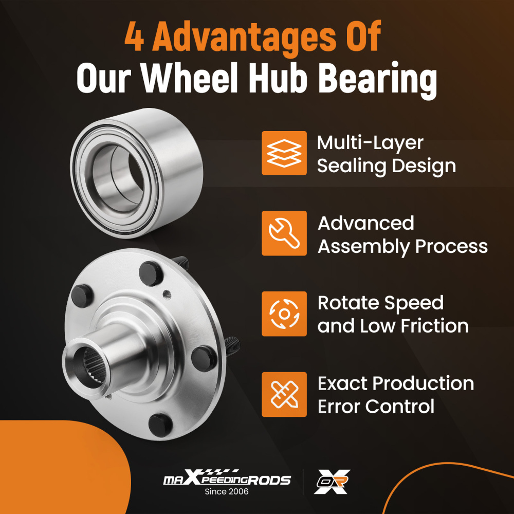 Compatible for Honda Civic compatible for Acura CSX ILX Front Wheel Hub Bearing Left / Right 2008-2009 New