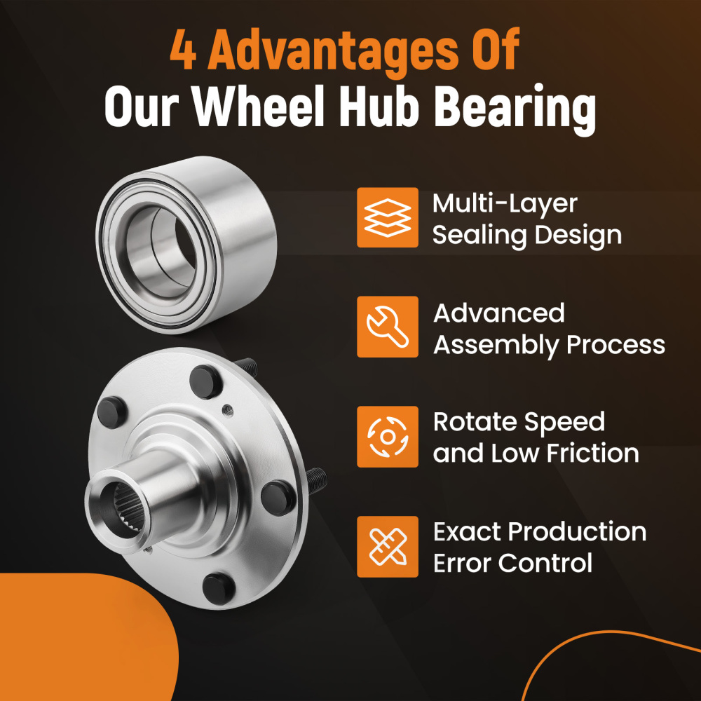 Compatible for Honda Civic compatible for Acura CSX ILX Front Wheel Hub Bearing Left / Right 2008-2009 New