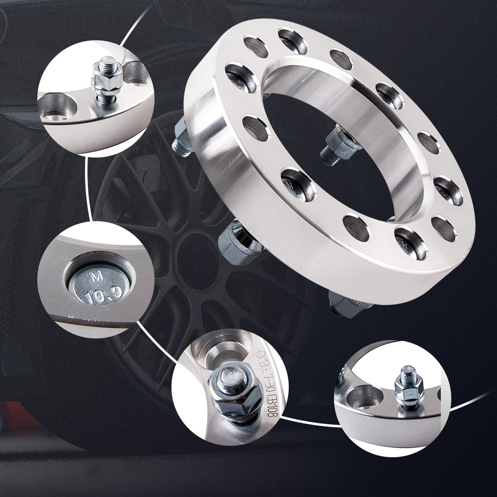 Compatible for Toyota Landcruiser Pajero Hilux Prado 30mm 6 Stud Wheel Spacers 6x139.7 Pcd 
