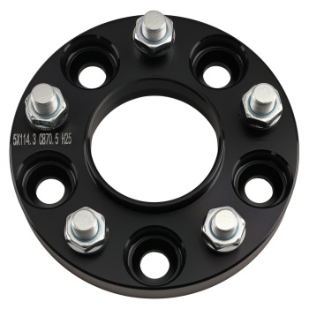 1 inch Aluminum Wheel Spacers compatible for Ford Edge Explorer 5x4.5 70.5mm Hub 2PC