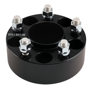 50 mm 2 Billet Wheel Spacers compatible for Ford Edge Bronco Explorer 5x114.3mm 1982-2014