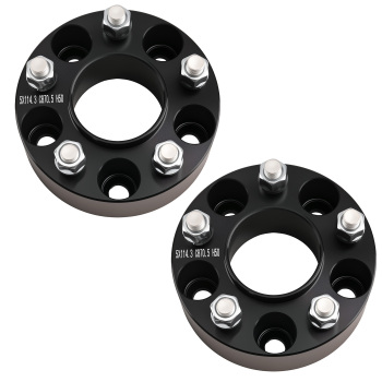 50 mm 2 Billet Wheel Spacers compatible for Ford Edge Bronco Explorer 5x114.3mm 1982-2014