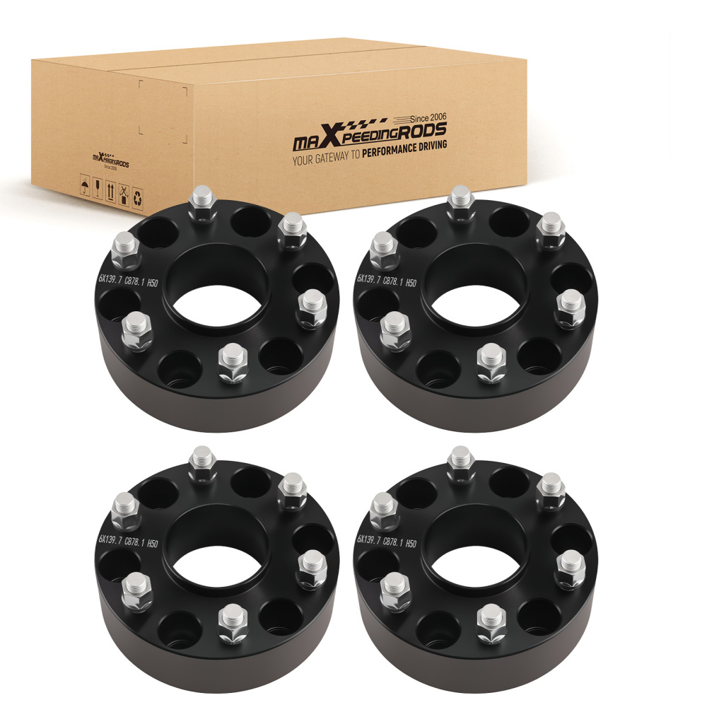 2 Inch Wheel Spacers compatible for Chevy Express compatible for GMC Savana 6x5.5 M14x1.5 2003-2016