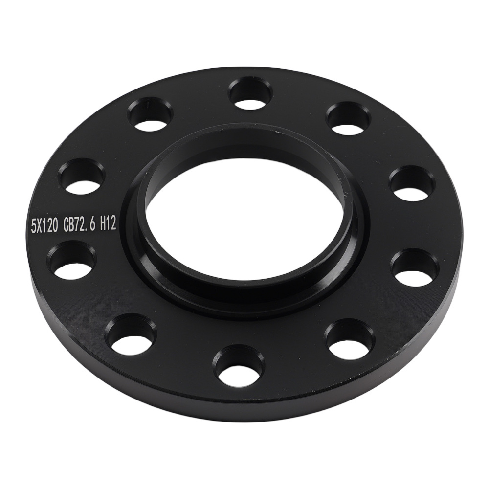 72.6mm 12/15mm 5x120 Spacers compatible for BMW 5 Series E12 E28 E34 1972-1995 Black