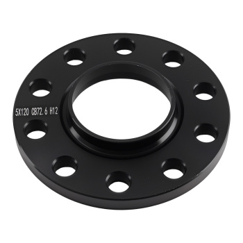 72.6mm 12/15mm 5x120 Spacers compatible for BMW 5 Series E12 E28 E34 1972-1995 Black