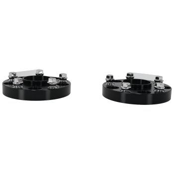 25mm Black Aluminium Spacers compatible for VW Touareg Mk2 2010-18 5x130 71.6mm Hub