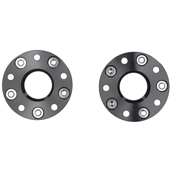 25mm Black Aluminium Spacers compatible for VW Touareg Mk2 2010-18 5x130 71.6mm Hub