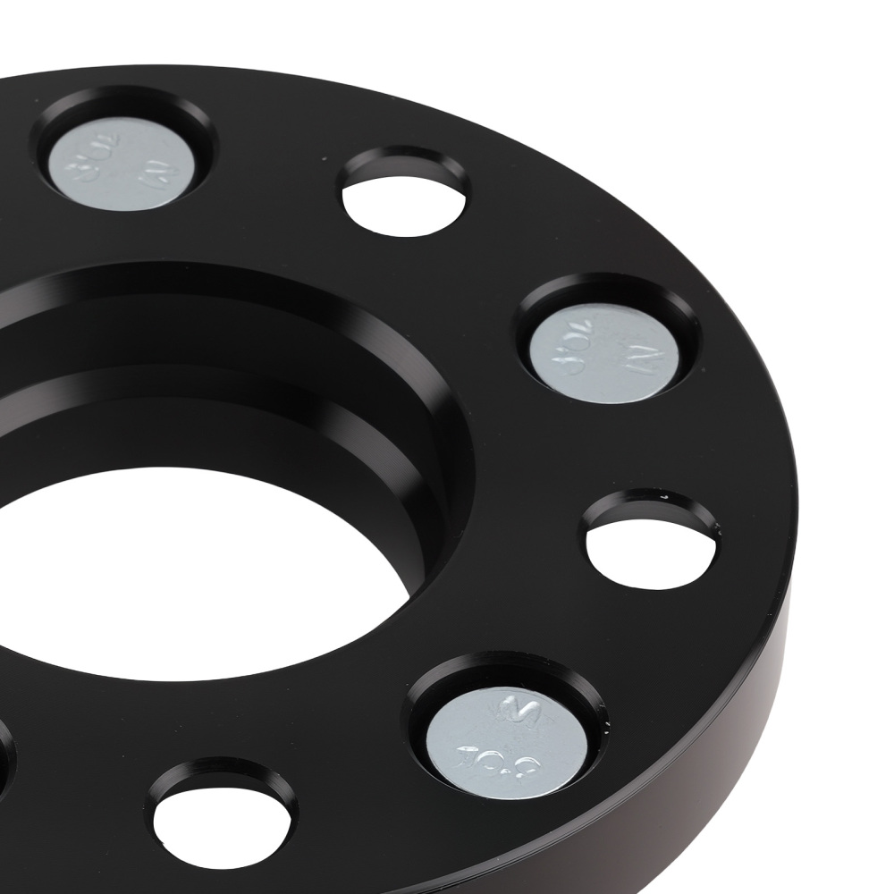 20mm Aluminum Black Hub Centric Wheel Spacers compatible for Hyundai Santa Fe Mk3 M12x1.5