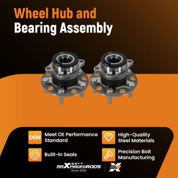 Rear Left Right Wheel Bearing Hub compatible for Jeep Patriot AWD 2007-2017 5105770AA