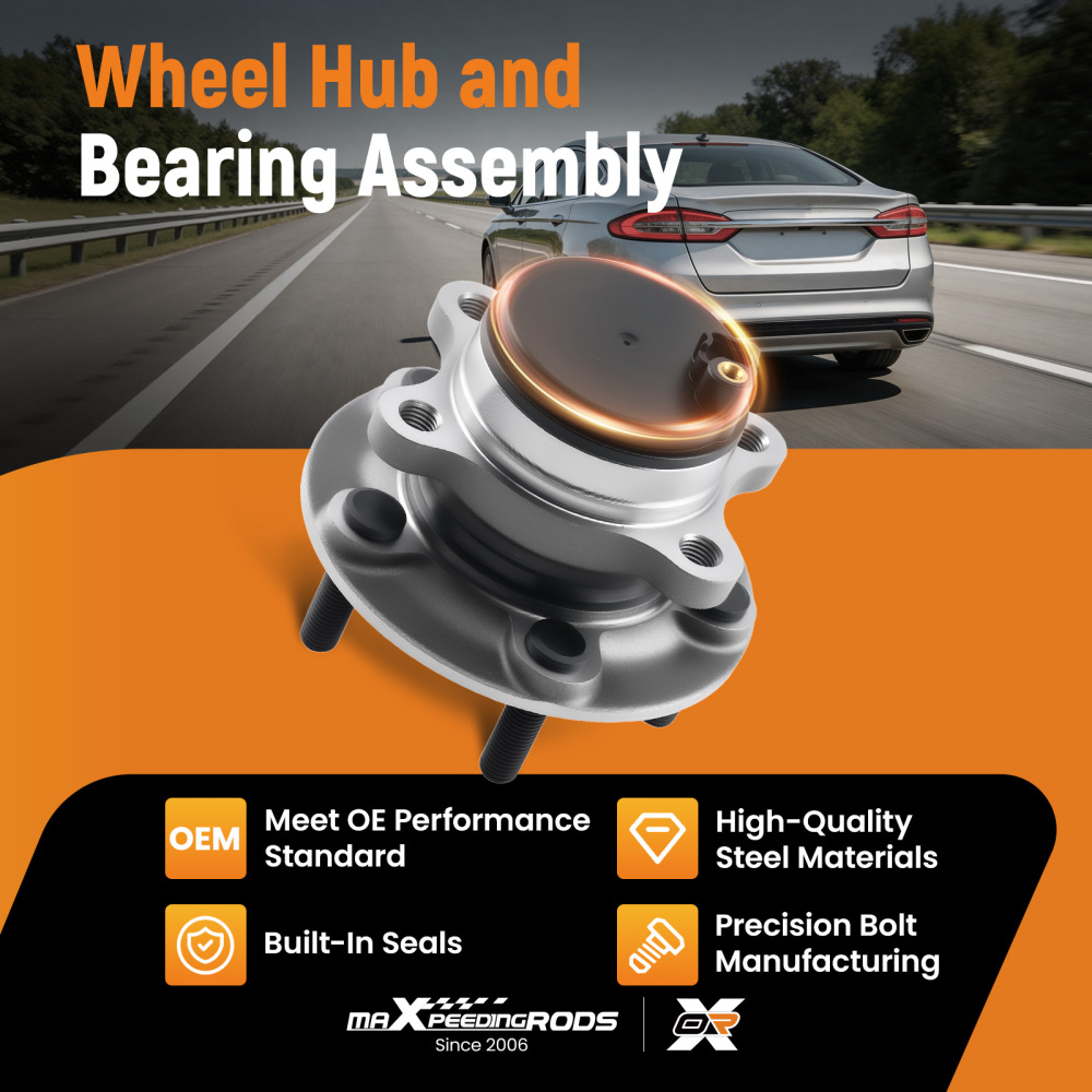 Rear Wheel Bearing Hub Assembly compatible for Ford Fusion compatible for Lincoln MKZ 2014-2020 compatible for FWD