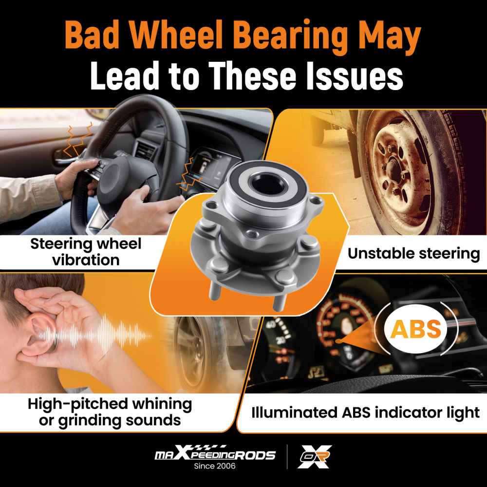 Rear Wheel Hub Bearing compatible for Subaru Legacy Ascent 2015-2021 512536 HA590581