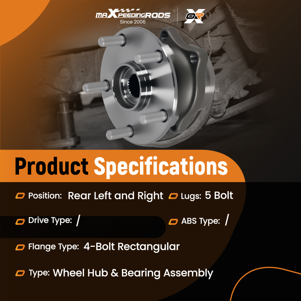 Rear Wheel Bearing Assembly compatible for Subaru WRX/WRX STI 2015-2019 512536 H512536