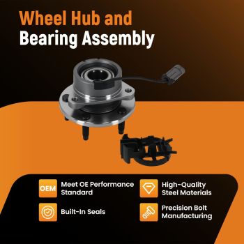 1x Front Wheel Bearing Hub Assembly compatible for Chevrolet Cobalt 2005-2010 513206