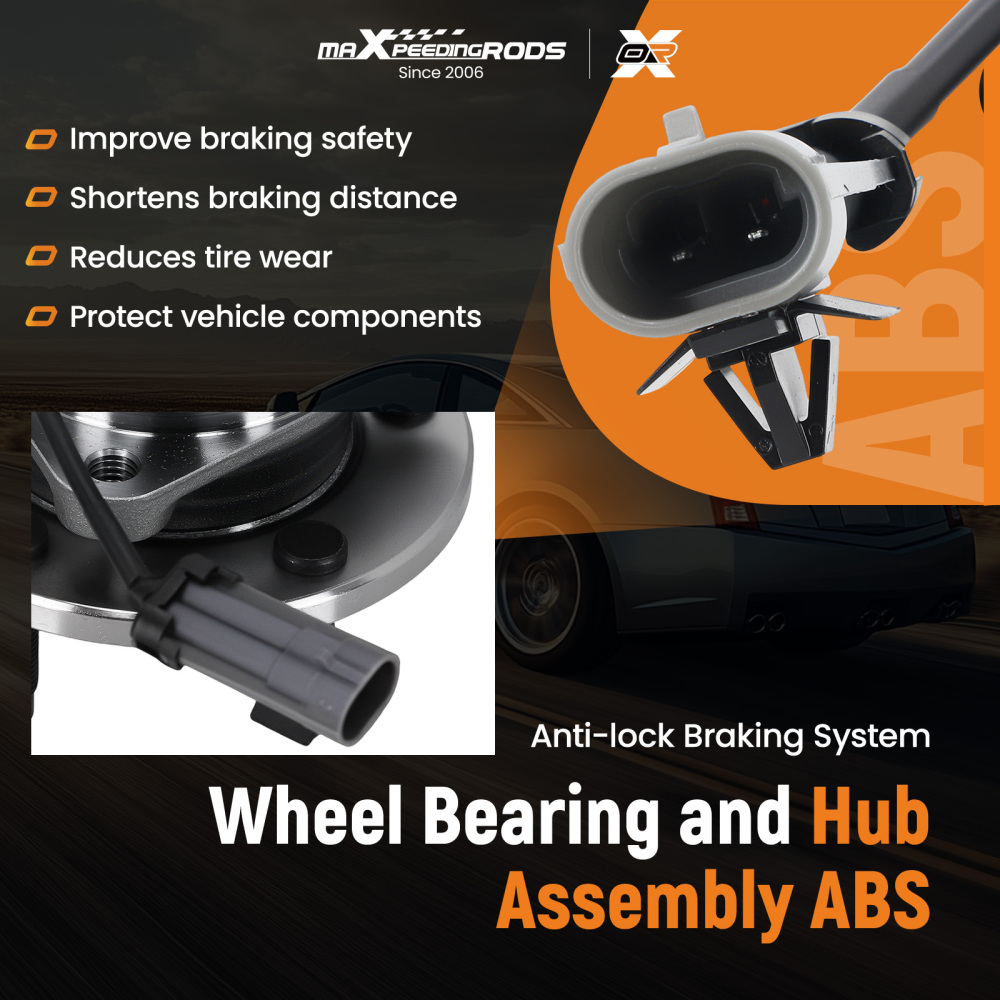 1x Front Wheel Bearing Hub Assembly compatible for Chevrolet Cobalt 2005-2010 513206