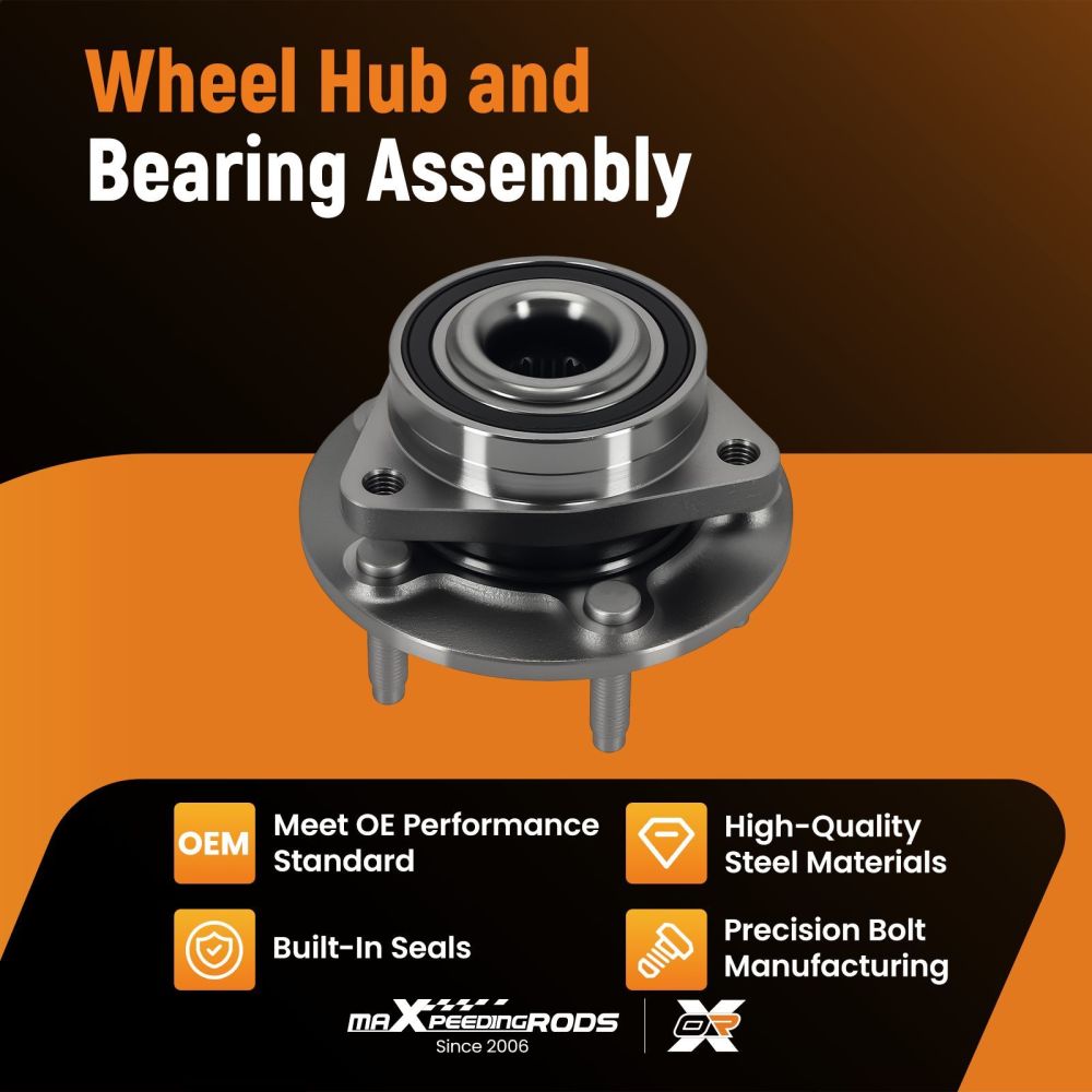 Front Wheel Bearing Hub compatible for Chevrolet Cruze 2014 - 2015 513316 805984A