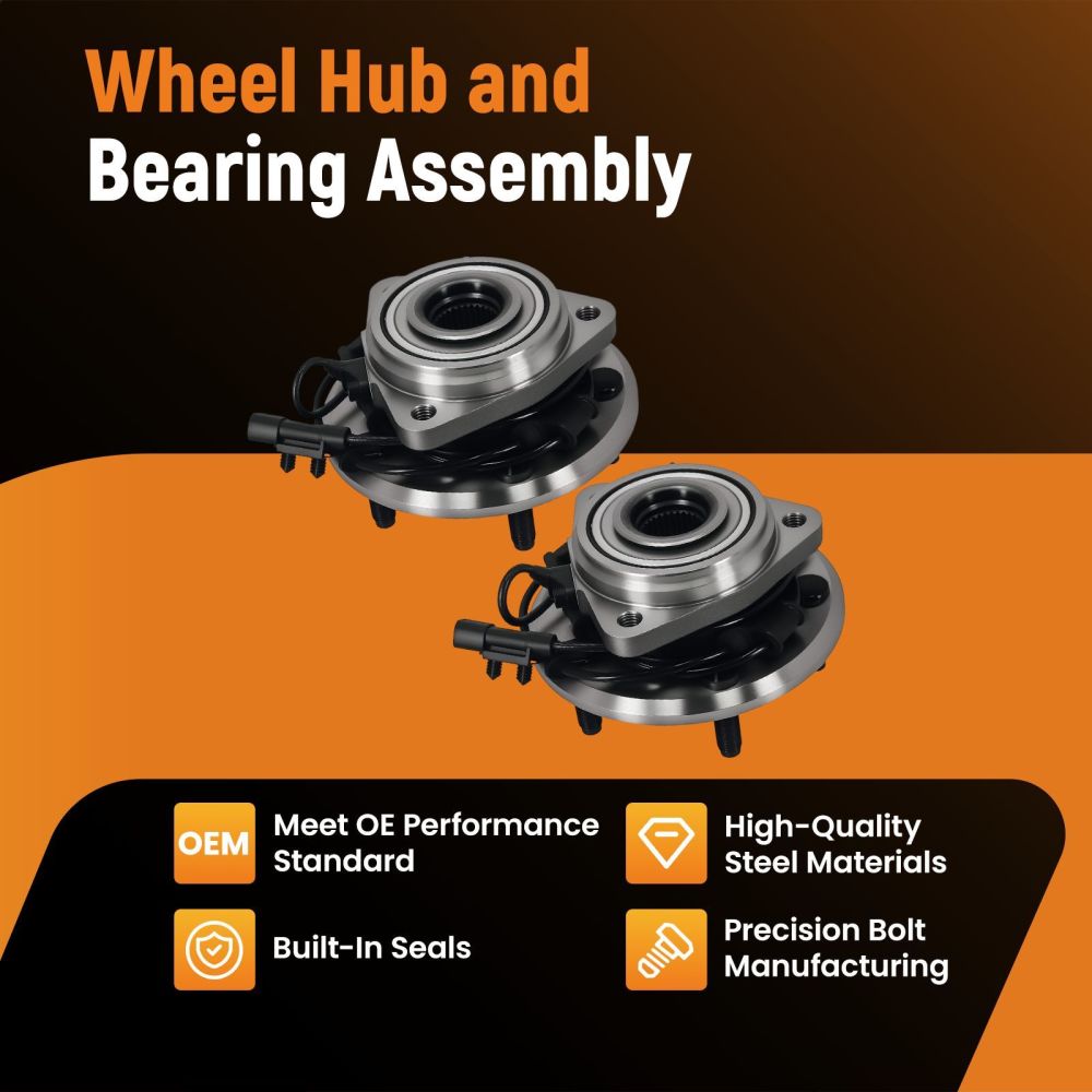 Front Wheel Hub Bearing Assembly compatible for JEEP Wrangler 2011-2017 513369 720-3150