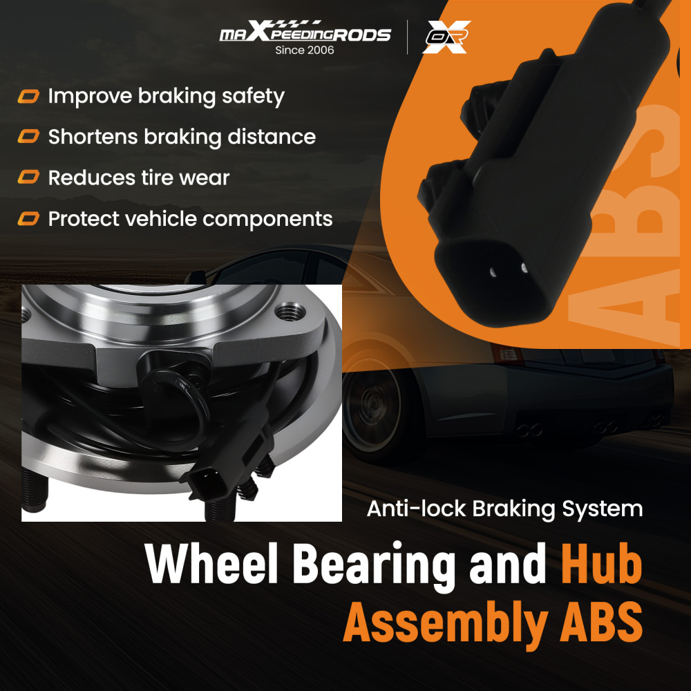 Front Wheel Hub Bearing Assembly compatible for JEEP Wrangler 2011-2017 513369 720-3150