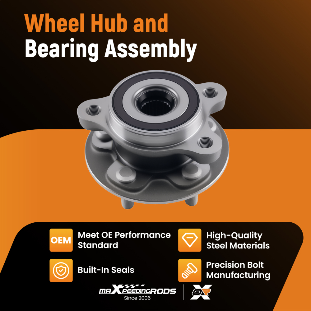 Front Wheel Hub Bearing Assembly compatible for Toyota Prius Prime 1.8L 2017-2022 H513402