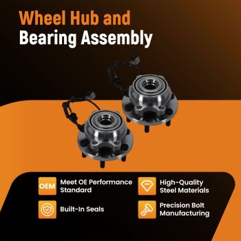 Front Left Right Wheel Bearing Hub Assembly compatible for Nissan Frontier 4x4 WA515065