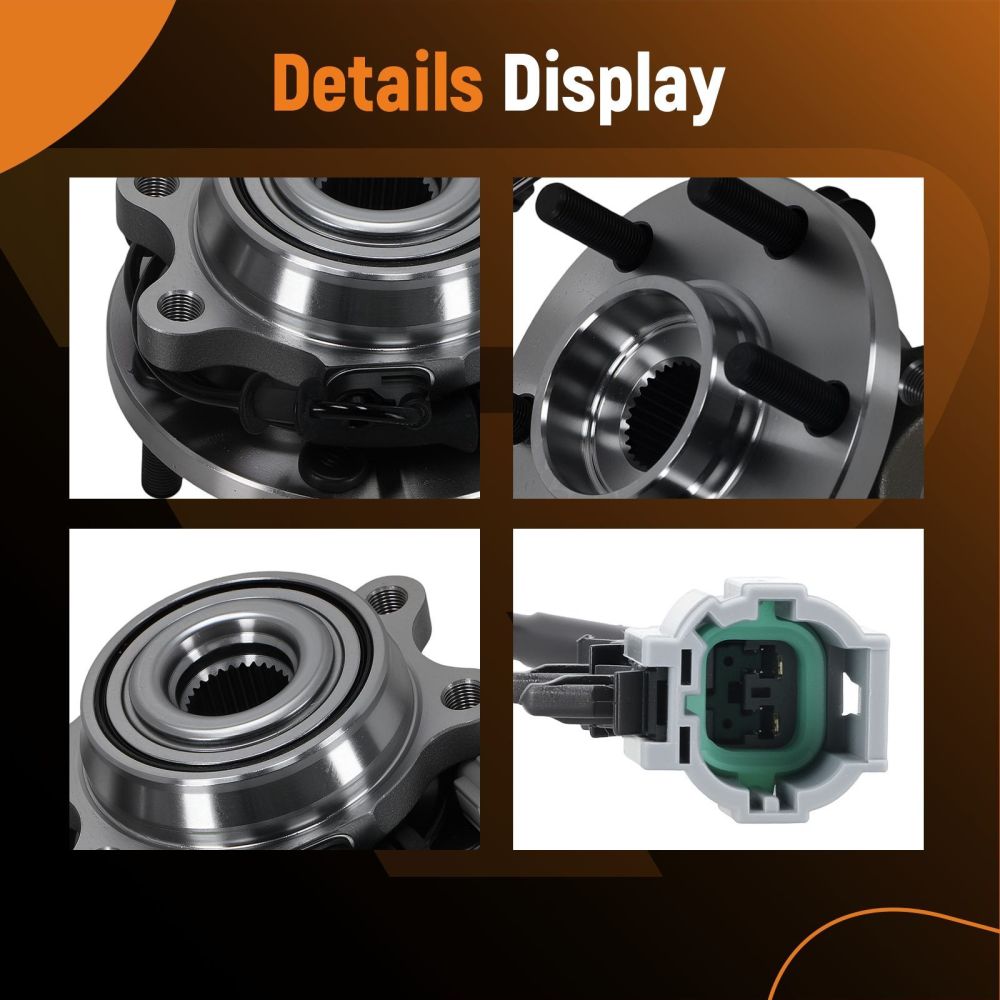Front Left Right Wheel Bearing Hub Assembly compatible for Nissan Frontier 4x4 WA515065