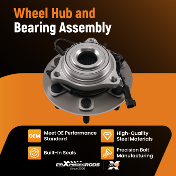 Front Wheel Hub Bearing compatible for RAM 1500 2019-2023 515179 68237141AC 4WD