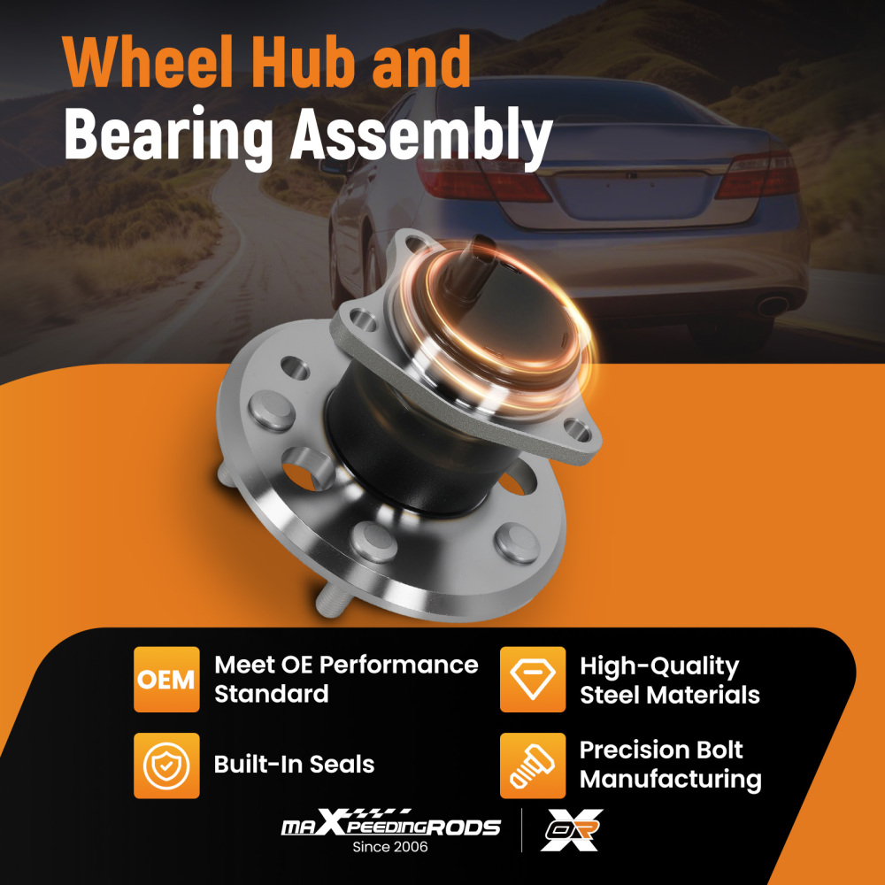 Wheel HubBearing Assembly Rear Left compatible for TOYOTA AVALON 05-12 512206 WA512206